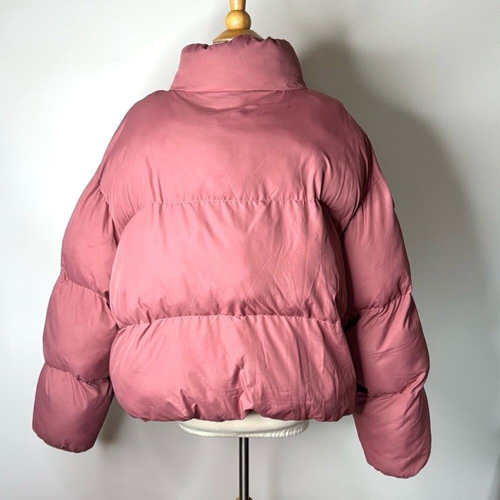 Fabletics Cherry Mocha Wander Cropped Puffer Jack… - image 8